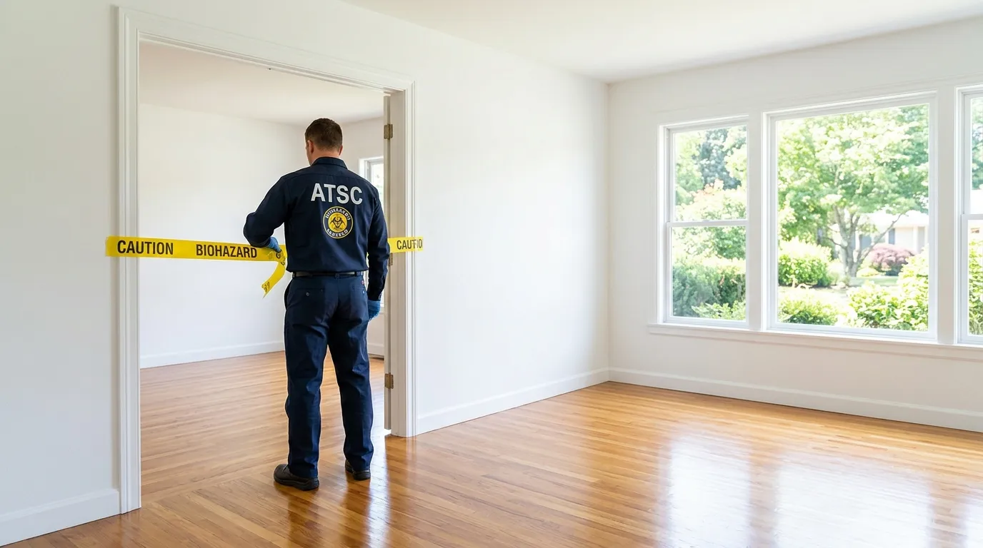 Certified biohazard cleanup crew performing Trauma Scene Cleanup in South Daytona